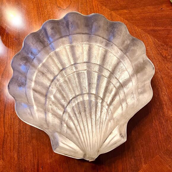 Large 12in Vintage Copper Clam Shell Hanging Mold Farm Country Cottage Patina - Picture 4 of 7